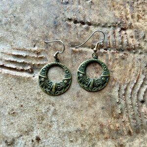 Antique Gold Tribal Earrings